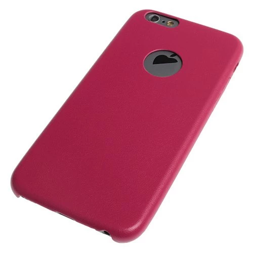 iPhone 6S/6 ile Uyumlu Kılıf Leather Fit Serisi Yumuşak Dokulu Vişne Çürüğü ürün görseli 1