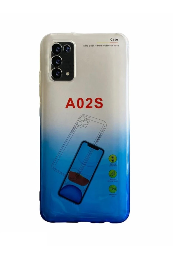 Samsung Galaxy A02s Şeffaf Kılıf Silikon Koruma Kamera Korumalı ürün görseli 1