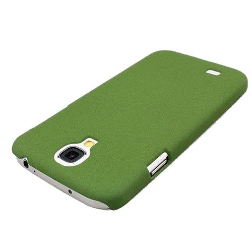 Galaxy S4 i9500 ile Uyumlu Kumlu Sert Kauçuk Kılıf Yeşil ürün görseli 1