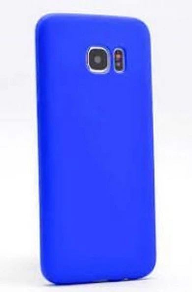 Zore Galaxy S7 Edge ile Uyumlu Premier Silikon Kılıf Saks Blue ürün görseli 1