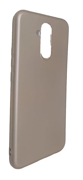 Mate 20 Lite ile Uyumlu Soft Silikon Kılıf  Gold ürün görseli 1