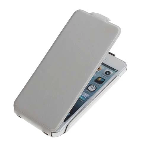 iPhone SE/5S/5 ile Uyumlu Kaliteli Dik Model Deri Kılıf Beyaz ürün görseli 1