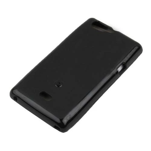Xperia Miro ile Uyumlu Silikon Kılıf Siyah Renk ürün görseli 1