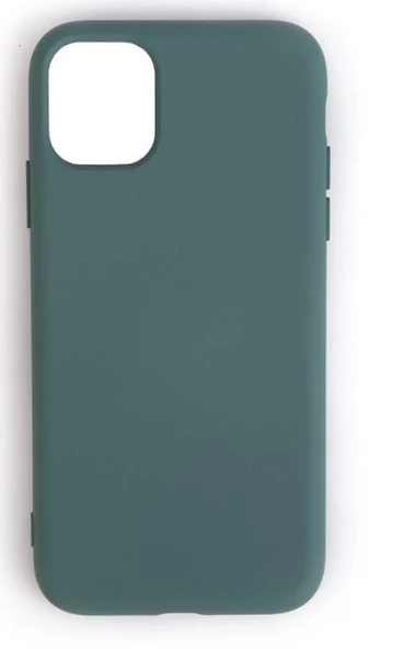 iPhone 11 Pro ile Uyumlu Cappy Silikon Kılıf Yeşil ürün görseli 1