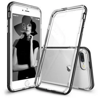 Ringke Frame İphone 7 Plus ile Uyumlu Çerçeveli Bumper Kılıf Sf Black ürün görseli 1