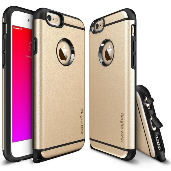 Ringke Max iPhone 6s Plus/ 6 Plus ile Uyumlu KIlıf Royal Gold ürün görseli 1