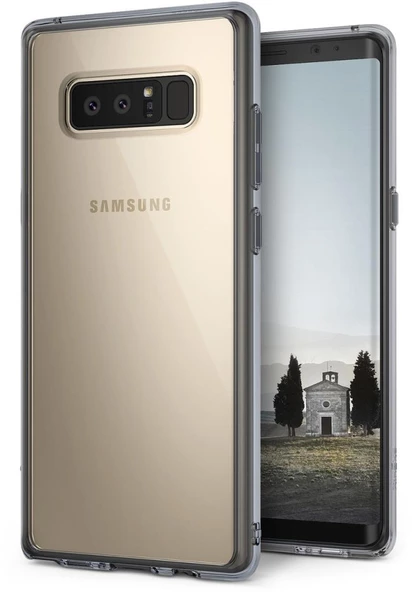 Ringke Fusion Galaxy Note 8 ile Uyumlu KIlıf Smoke Black ürün görseli 1