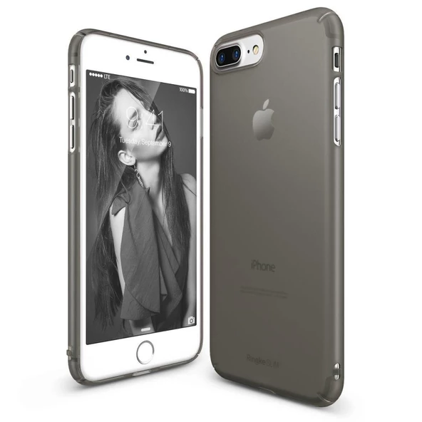 Ringke Slim Frost iPhone 7/8 Plus ile Uyumlu KIlıf Black ürün görseli 1