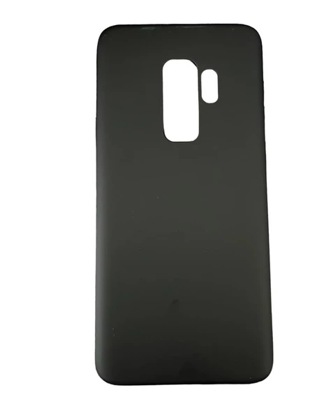 Galaxy S9 Plus ile Uyumlu Cappy Silikon Kılıf Siyah ürün görseli 1