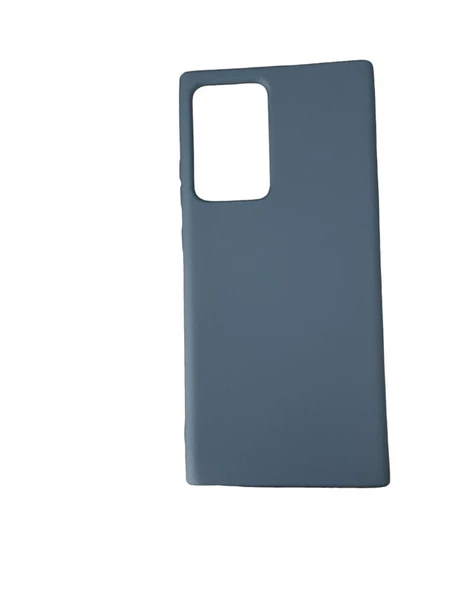 Galaxy Note 20 Ultra ile Uyumlu Cappy Silikon Kılıf Lacivert ürün görseli 1