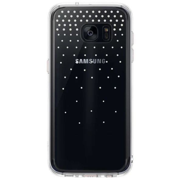 Ringke Noble Fusion Galaxy S7 Edge ile Uyumlu Taşlı Kılıf Extra Darbe Emici Snow Clear ürün görseli 1