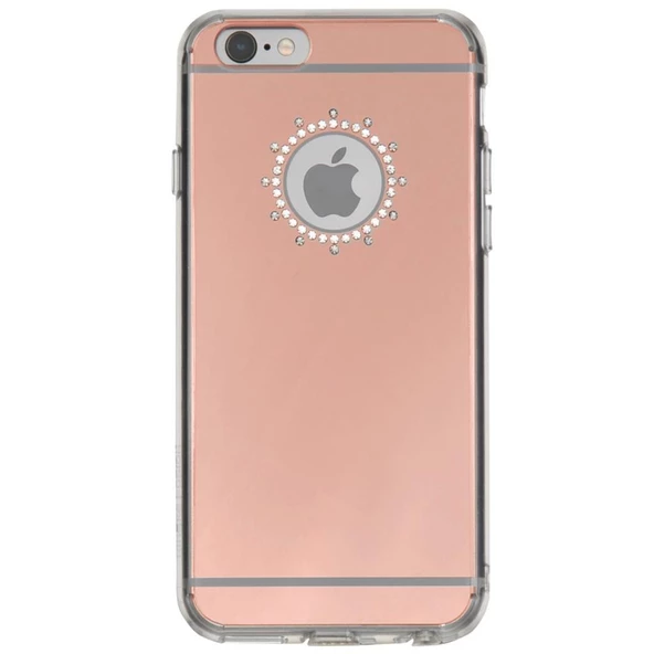 Ringke Noble Mirror iPhone 6s/ 6 ile Uyumlu Taşlı ve Aynalı Kılıf Rose Gold ürün görseli 1
