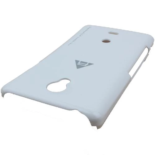 Xperia T LT30p ile Uyumlu Rock Slim Kauçuk Kılıf Beyaz ürün görseli 1