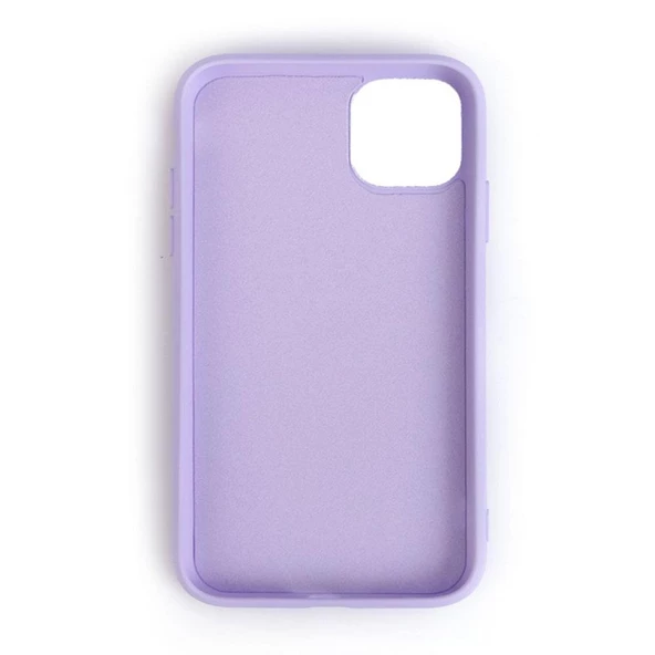 iPhone 11 Pro ile Uyumlu Cappy Silikon Kılıf Lila ürün görseli 1
