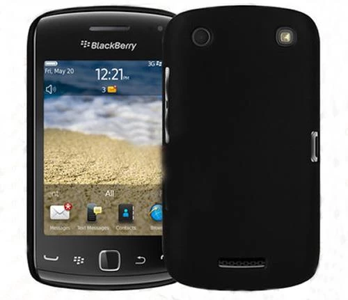 BlackBerry 9380 Curve ile Uyumlu Sert Kauçuk Kılıf Siyah Renk ürün görseli 1