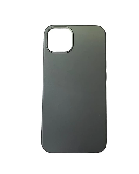 iPhone 13 ile Uyumlu Cappy Silikon Kılıf Siyah ürün görseli 1