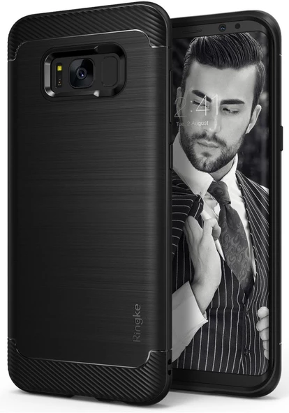 Ringke Onyx Galaxy S8 Plus ile Uyumlu Kılıf Black ürün görseli 1