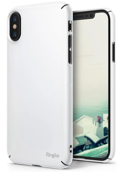 Ringke Slim iPhone X ile Uyumlu KIlıf White ürün görseli 1