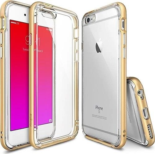 Ringke Frame iPhone 6s/ 6 ile Uyumlu Çerçeveli Bumper Kılıf Royal Gold Extra Tam Koruma ürün görseli 1