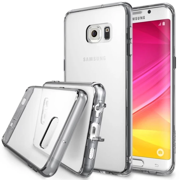 Ringke Fusion Galaxy S6 Edge Plus ile Uyumlu Kılıf Smoke Black ürün görseli 1