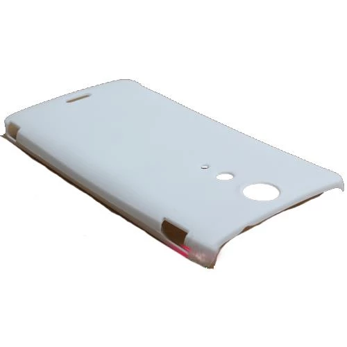 Xperia TX LT29i ile Uyumlu Sert Kauçuk Kılıf Beyaz ürün görseli 1