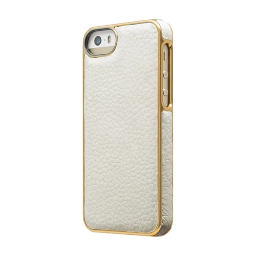 Adopted iPhone SE/5S/5 ile Uyumlu Deri Wrap Kılıf Beyaz APH11149 ürün görseli 1