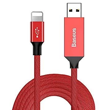 Baseus Yiven Lightning Kablo 120 cm Kırmızı ürün görseli 1