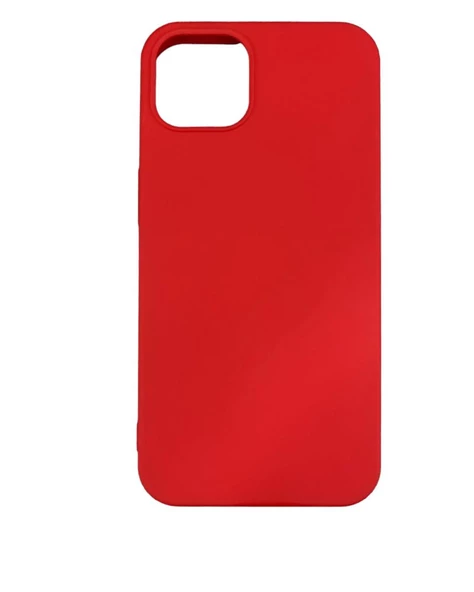 iPhone 13 ile Uyumlu Cappy Silikon Kılıf Kırmızı ürün görseli 1