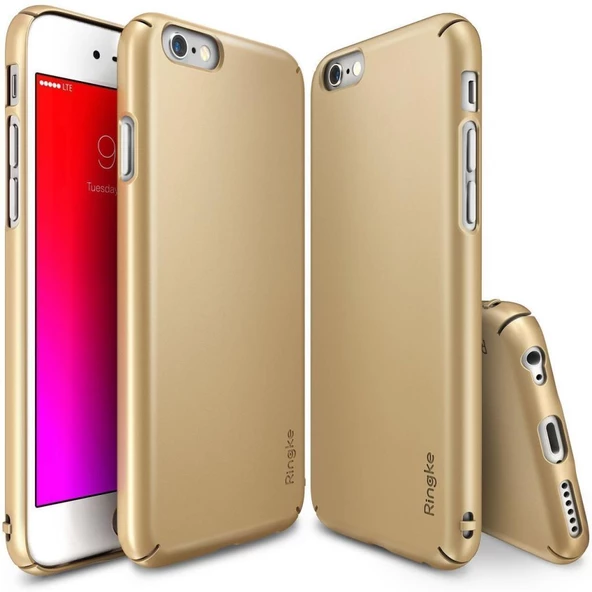 Ringke Slim iPhone 6s/ 6 ile Uyumlu KIlıf Royal Gold ürün görseli 1