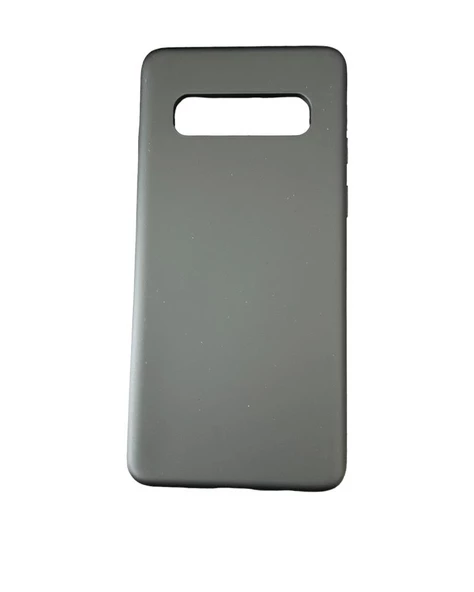 Galaxy S10 ile Uyumlu Cappy Silikon Kılıf Siyah ürün görseli 1