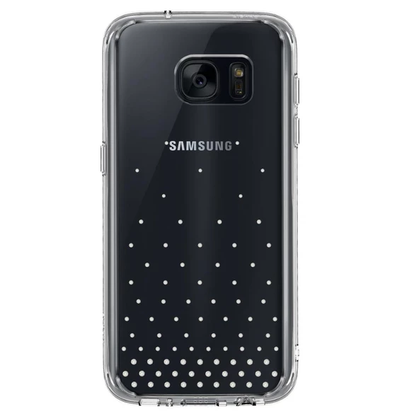 Ringke Noble Fusion Galaxy S7 ile Uyumlu Taşlı Kılıf Extra Darbe Emici Wedding Clear ürün görseli 1
