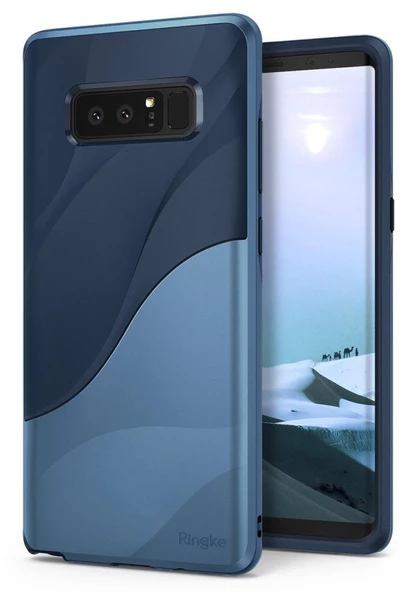 Ringke Wave Galaxy Note 8 ile Uyumlu KIlıf Coastal Blue ürün görseli 1