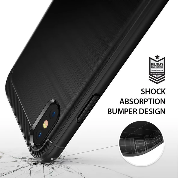 Ringke Onyx iPhone X ile Uyumlu Black - Resim 2