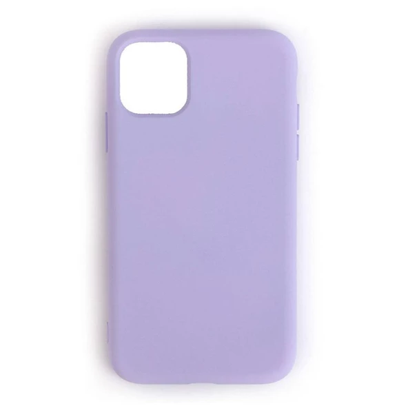 iPhone 11 Pro Max ile Uyumlu Cappy Silikon Kılıf Lila ürün görseli 1