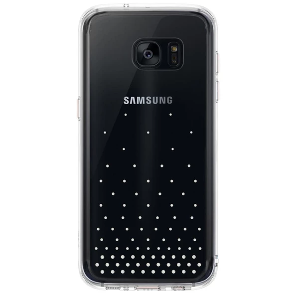 Ringke Noble Fusion Galaxy S7 Edge ile Uyumlu Taşlı Kılıf Extra Darbe Emici Wedding Clear ürün görseli 1
