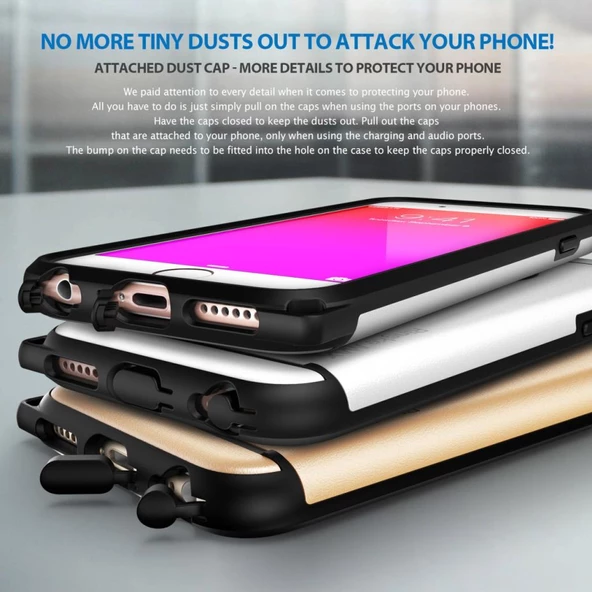 Ringke Max iPhone 6s Plus/ 6 Plus ile Uyumlu KIlıf Black - Resim 4