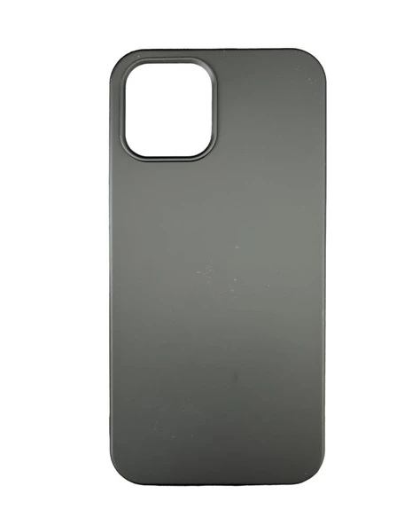 iPhone 12 Pro Max ile Uyumlu Cappy Silikon Kılıf Siyah ürün görseli 1