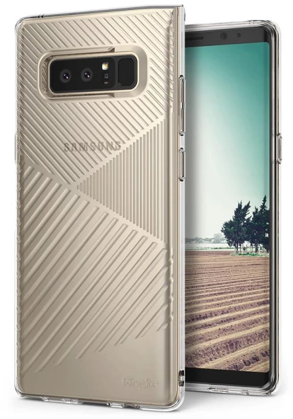 Ringke Bevel Galaxy Note 8 ile Uyumlu KIlıf Crystal Clear ürün görseli 1