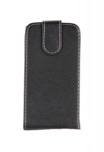 Lumia 800 ile Uyumlu Deri Kılıf Siyah Renk ürün görseli 1