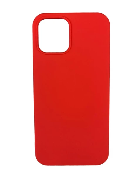 iPhone 12 Pro Max ile Uyumlu Cappy Silikon Kılıf Kırmızı ürün görseli 1