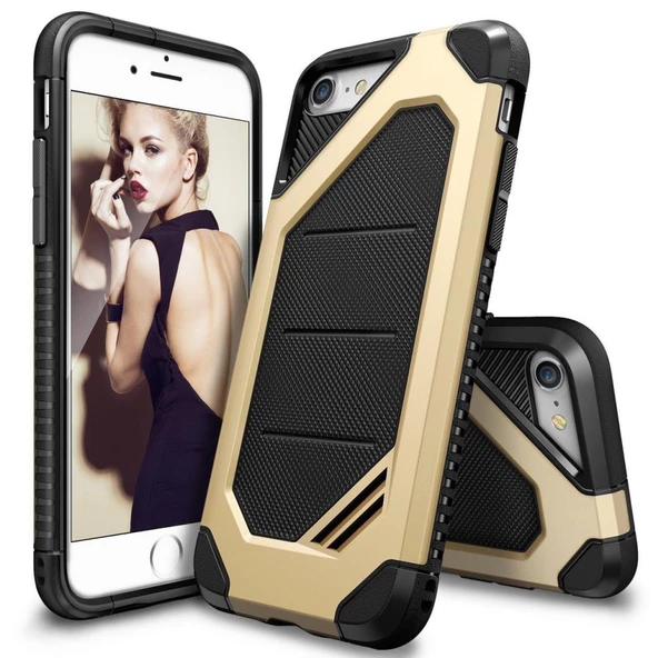 Ringke Max iPhone 7/8 ile Uyumlu KIlıf Royal Gold ürün görseli 1