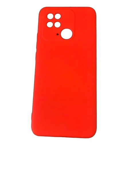 Redmi 10 C ile Uyumlu Cappy Silikon Kılıf Kırmızı ürün görseli 1