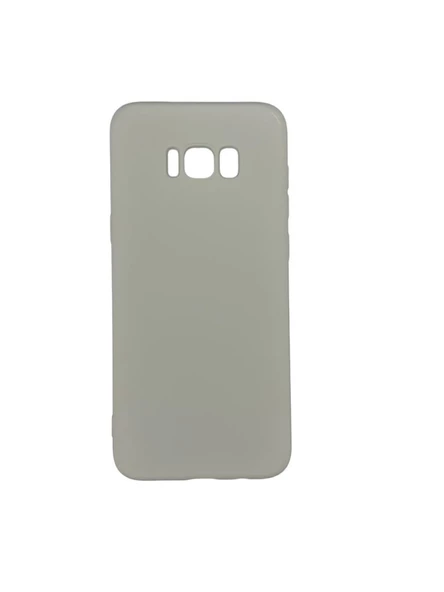 Galaxy S8 Plus ile Uyumlu Cappy Silikon Kılıf Gri ürün görseli 1