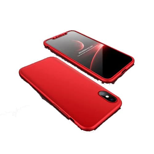 iPhone X ile Uyumlu Ays Sert Kılıf Kırmızı ürün görseli 1
