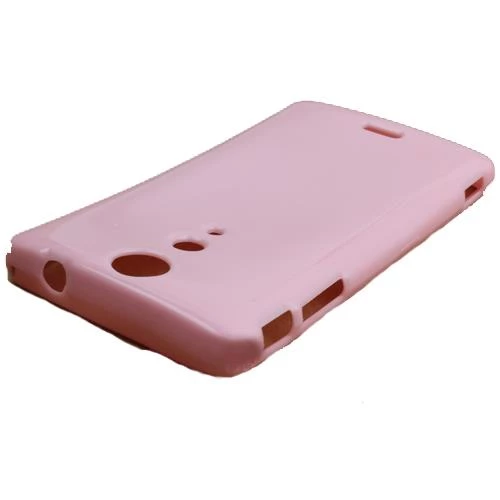 Xperia TX LT29i ile Uyumlu Deluxe Silikon Kılıf Pembe ürün görseli 1