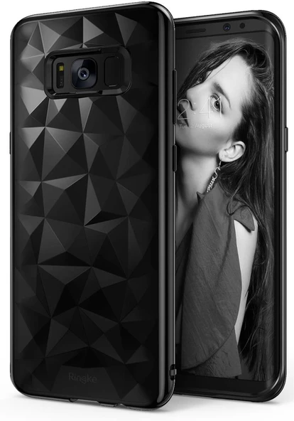 Ringke Air Prism 3D Elmas Yansıması Galaxy S8 Plus ile Uyumlu Kılıf Ink Black ürün görseli 1
