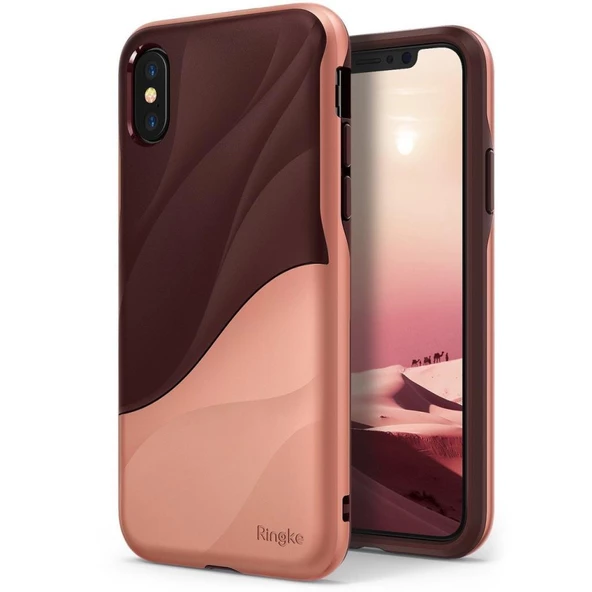 Ringke Wave iPhone X ile Uyumlu KIlıf Rose Blush ürün görseli 1