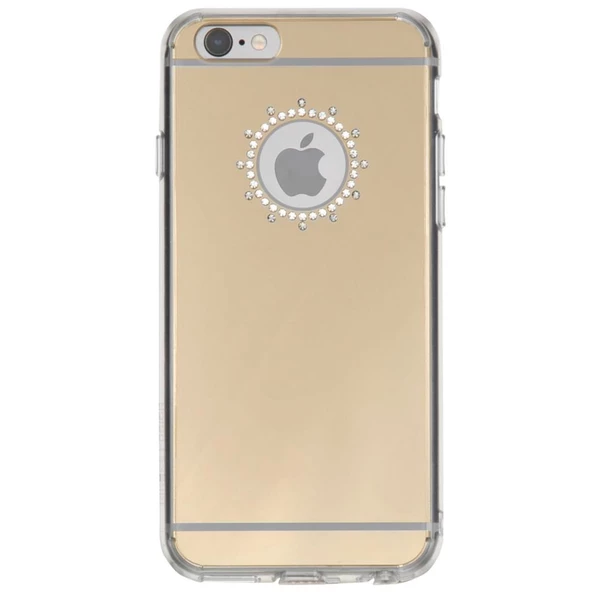 Ringke Noble Mirror iPhone 6s/ 6 ile Uyumlu Taşlı ve Aynalı Kılıf Royal Gold ürün görseli 1