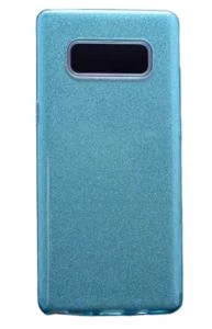 Galaxy Note 8 ile Uyumlu Shining Simli Silikon Kılıf Mavi ürün görseli 1