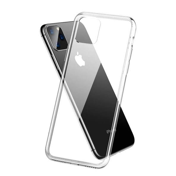 iPhone 11 Pro ile Uyumlu Tıpalı Şeffaf Silikon Kılıf Şeffaf ürün görseli 1
